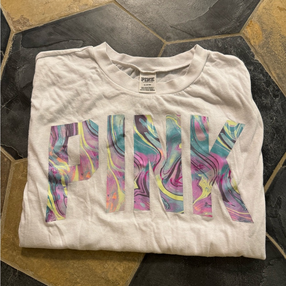 PINK short sleeve shirt, size M